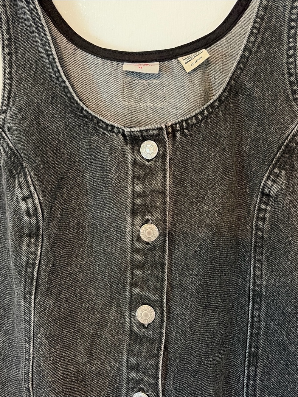Levi's Black Button Down Denim Dress